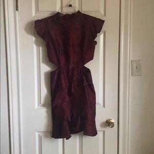 CMEO Collective Burgandy Cocktail Dress